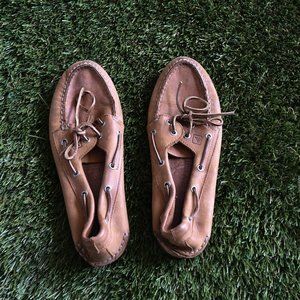 Worn Sperry Top-Sider Boat Shoes